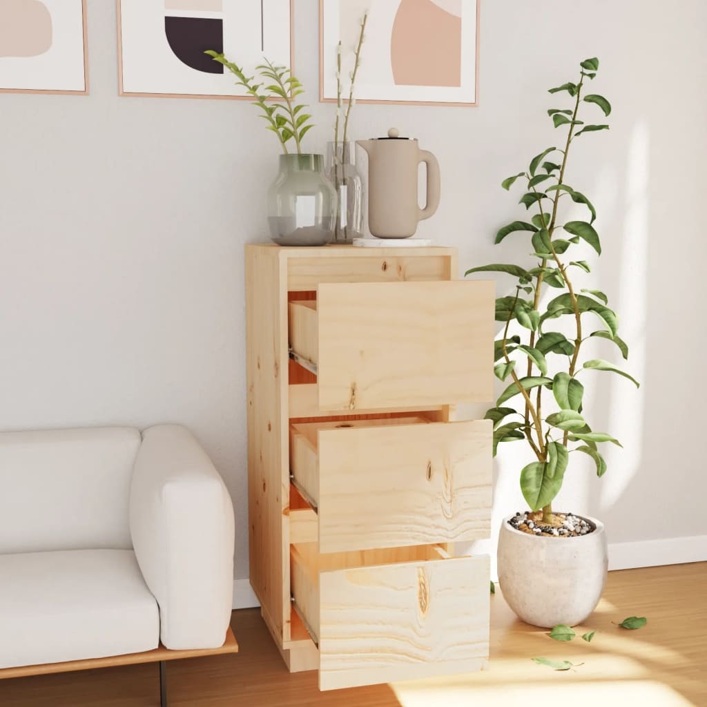 VidaXL Dressoir 32x34x75 cm massief grenenhout