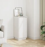 VidaXL Dressoir 31,5x34x75 cm massief grenenhout wit