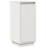 VidaXL Dressoir 31,5x34x75 cm massief grenenhout wit