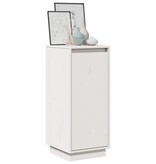 VidaXL Dressoir 31,5x34x75 cm massief grenenhout wit