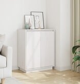 VidaXL Dressoir 60x34x75 cm massief grenenhout wit