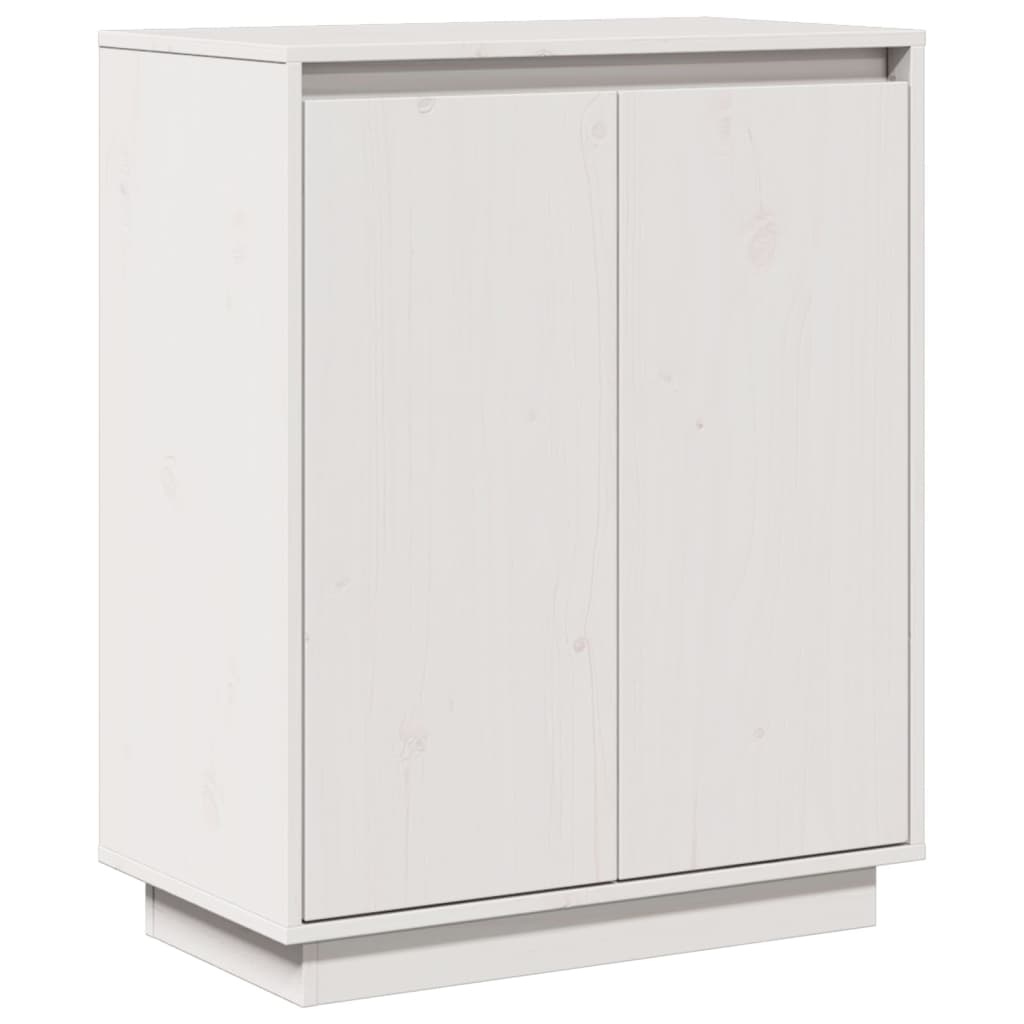 VidaXL Dressoir 60x34x75 cm massief grenenhout wit