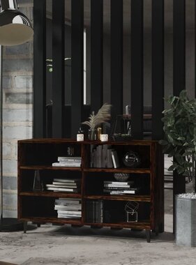 VidaXL Dressoir 103,5x35x70 cm bewerkt hout gerookt eikenkleurig