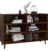 VidaXL Dressoir 103,5x35x70 cm bewerkt hout gerookt eikenkleurig