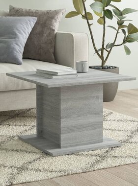 VidaXL Salontafel 55,5x55,5x40 cm spaanplaat grijs sonoma eikenkleurig