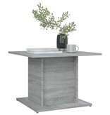 VidaXL Salontafel 55,5x55,5x40 cm spaanplaat grijs sonoma eikenkleurig