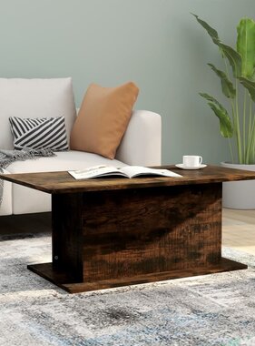 VidaXL Salontafel 102x55,5x40 cm bewerkt hout gerookt eikenkleurig