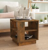 VidaXL Salontafel 40x40x43 cm bewerkt hout gerookt eikenkleurig