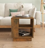 VidaXL Salontafel 40x40x43 cm bewerkt hout gerookt eikenkleurig