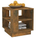 VidaXL Salontafel 40x40x43 cm bewerkt hout gerookt eikenkleurig