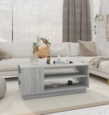VidaXL Salontafel 102x55x43 cm bewerkt hout grijs sonoma eikenkleurig