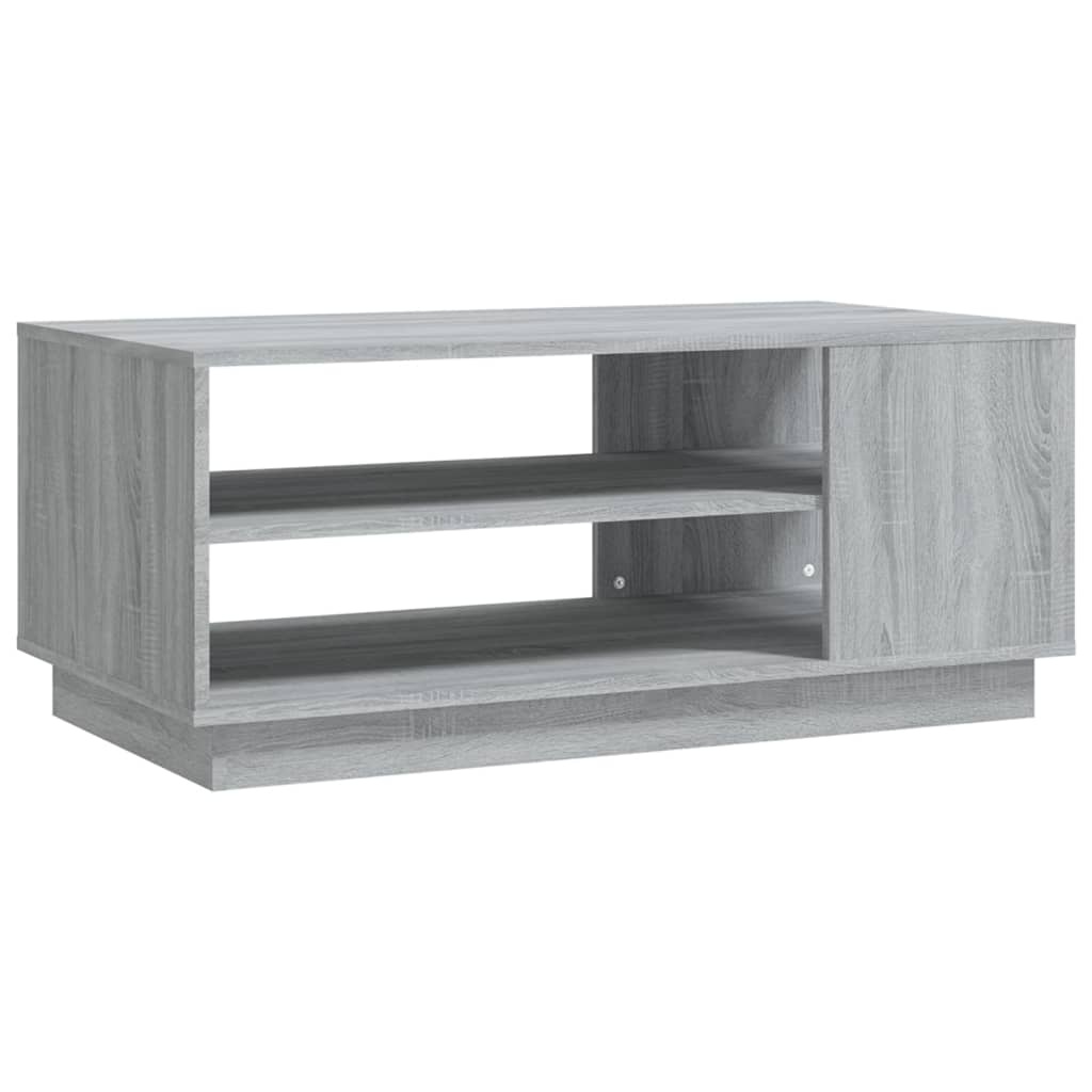 VidaXL Salontafel 102x55x43 cm bewerkt hout grijs sonoma eikenkleurig