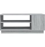VidaXL Salontafel 102x55x43 cm bewerkt hout grijs sonoma eikenkleurig