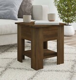 VidaXL Salontafel 40x40x42 cm bewerkt hout bruin eikenkleur