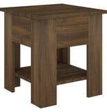 VidaXL Salontafel 40x40x42 cm bewerkt hout bruin eikenkleur