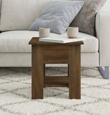 VidaXL Salontafel 40x40x42 cm bewerkt hout bruin eikenkleur