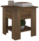 VidaXL Salontafel 40x40x42 cm bewerkt hout bruin eikenkleur