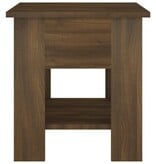VidaXL Salontafel 40x40x42 cm bewerkt hout bruin eikenkleur