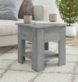 VidaXL Salontafel 40x40x42 cm bewerkt hout grijs sonoma eikenkleurig