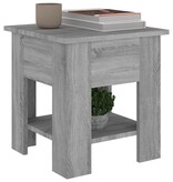 VidaXL Salontafel 40x40x42 cm bewerkt hout grijs sonoma eikenkleurig