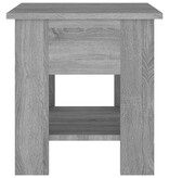 VidaXL Salontafel 40x40x42 cm bewerkt hout grijs sonoma eikenkleurig