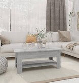 VidaXL Salontafel 102x55x42 cm bewerkt hout grijs sonoma eikenkleurig