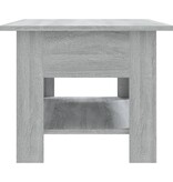 VidaXL Salontafel 102x55x42 cm bewerkt hout grijs sonoma eikenkleurig