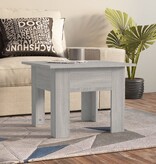 VidaXL Salontafel 55x55x42 cm bewerkt hout grijs sonoma eikenkleurig
