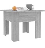 VidaXL Salontafel 55x55x42 cm bewerkt hout grijs sonoma eikenkleurig