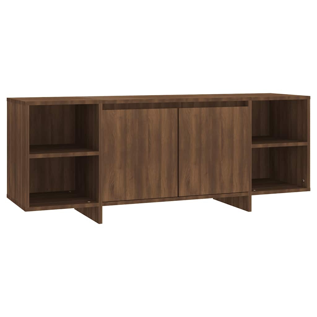 VidaXL Tv-meubel 130x35x50 cm bewerkt hout bruin eikenkleur