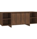 VidaXL Tv-meubel 130x35x50 cm bewerkt hout bruin eikenkleur