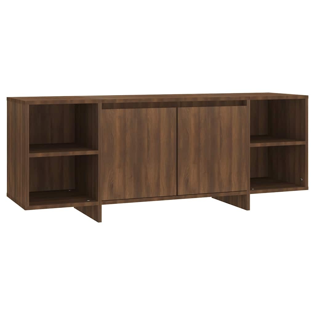 VidaXL Tv-meubel 130x35x50 cm bewerkt hout bruin eikenkleur