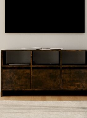 VidaXL Tv-meubel 102x37,5x52,5 cm bewerkt hout gerookt eikenkleurig