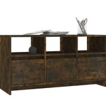VidaXL Tv-meubel 102x37,5x52,5 cm bewerkt hout gerookt eikenkleurig
