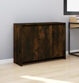 VidaXL Dressoir 102x33x75 cm bewerkt hout gerookt eikenkleurig