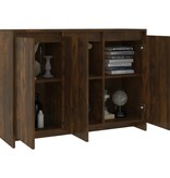 VidaXL Dressoir 102x33x75 cm bewerkt hout gerookt eikenkleurig