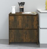 VidaXL Dressoir 70x41x75 cm bewerkt hout gerookt eikenkleurig