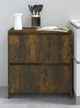 VidaXL Dressoir 70x41x75 cm bewerkt hout gerookt eikenkleurig