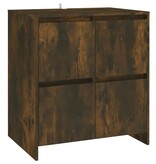 VidaXL Dressoir 70x41x75 cm bewerkt hout gerookt eikenkleurig