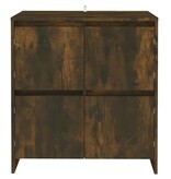 VidaXL Dressoir 70x41x75 cm bewerkt hout gerookt eikenkleurig