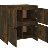 VidaXL Dressoir 70x41x75 cm bewerkt hout gerookt eikenkleurig