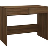 VidaXL Bureau 101x50x76,5 cm spaanplaat bruin eikenkleur