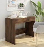 VidaXL Bureau 101x50x76,5 cm spaanplaat bruin eikenkleur