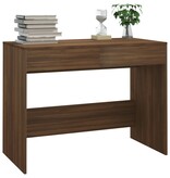 VidaXL Bureau 101x50x76,5 cm spaanplaat bruin eikenkleur