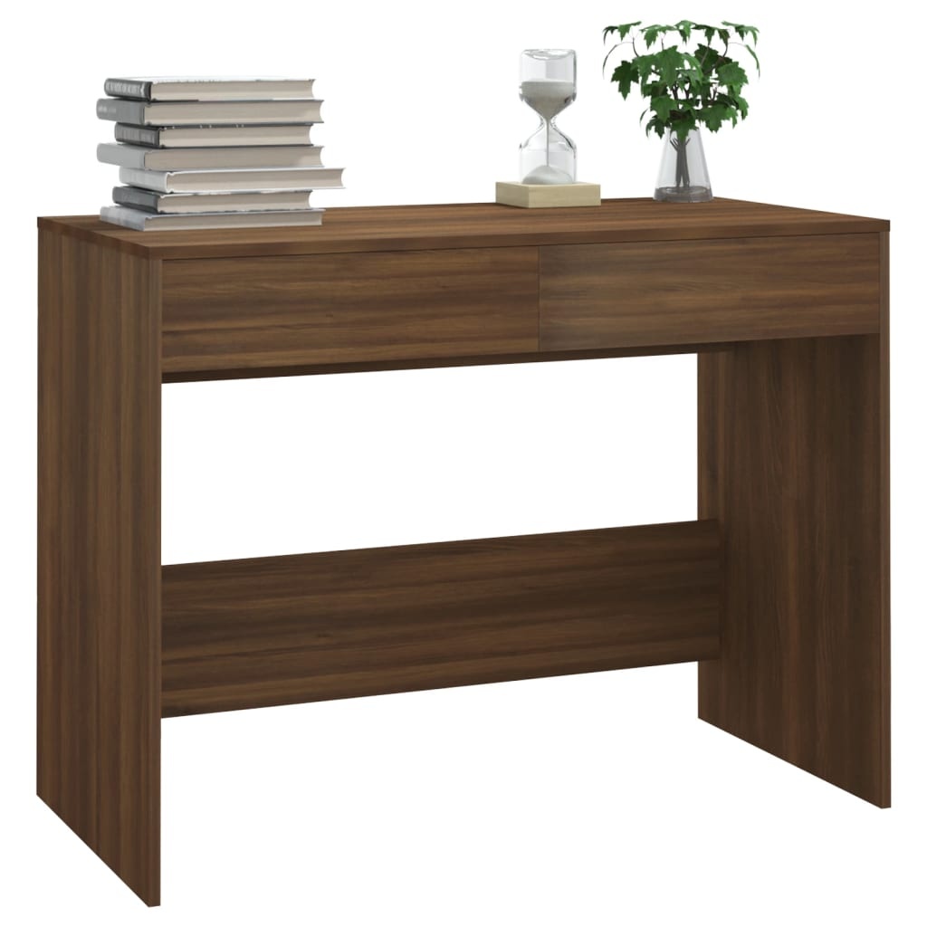 VidaXL Bureau 101x50x76,5 cm spaanplaat bruin eikenkleur