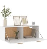VidaXL Wandkast 100x36,5x35 cm bewerkt hout wit