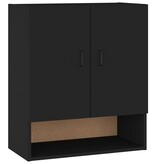 VidaXL Wandkast 60x31x70 cm bewerkt hout zwart