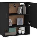 VidaXL Wandkast 60x31x70 cm bewerkt hout zwart