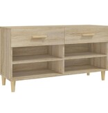 VidaXL Schoenenkast 102x35x55 cm bewerkt hout sonoma eikenkleurig