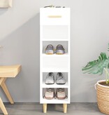 VidaXL Schoenenkast 30x35x105 cm bewerkt hout wit